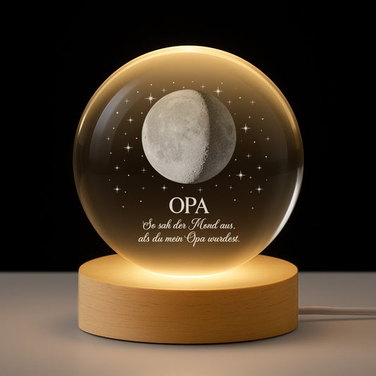 7695LGE1 so sah der mond aus als du mein opa wurdest personalisiertes geschenk  mondphase kristallkugel omaopa 7695l6qmb