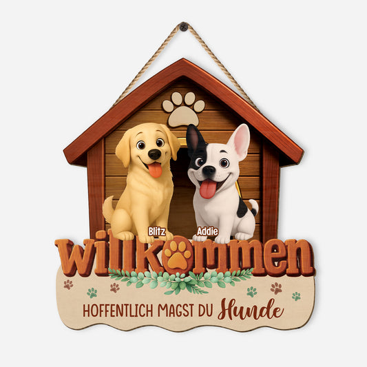 7707QGE1 hoffentlich magst du hunde personalisierte hunde geschenke  turschild holz_ 7707q3lac