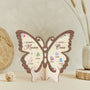 7730QGE2 erst mama jetzt oma personalisiertes geschenk  holzaufsteller mamaoma schmetterlinge 7730qspza