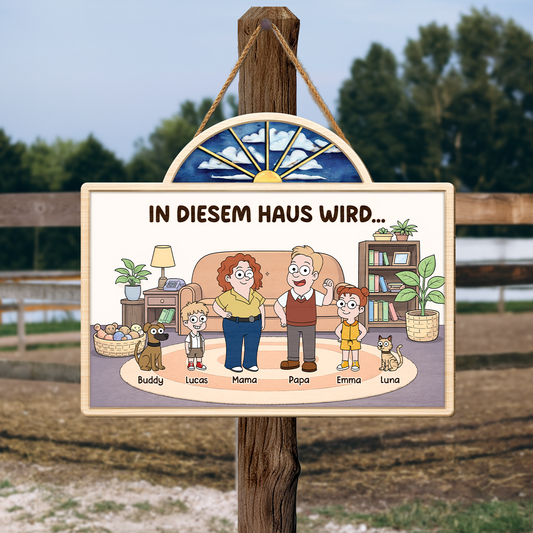 7770QGE2 in diesem haus wird turschild holz personalisiert_ familie 7770q6xmi