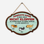 7772QGE1 verruckte hunde leben hier nicht klopfen personalisierte hunde geschenke  holzschild 7772q6chd