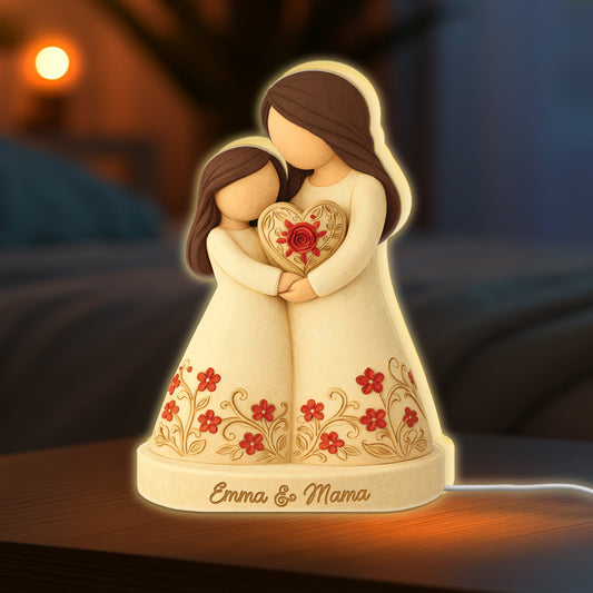 7777LGE1 mama  tochter personalisiertes geschenk  lightbox mamaoma 7777l3pna