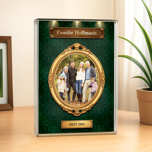 7790RGE2 3d druck effekt die familie rechteck acryl aufsteller personalisiert foto 7790rslai