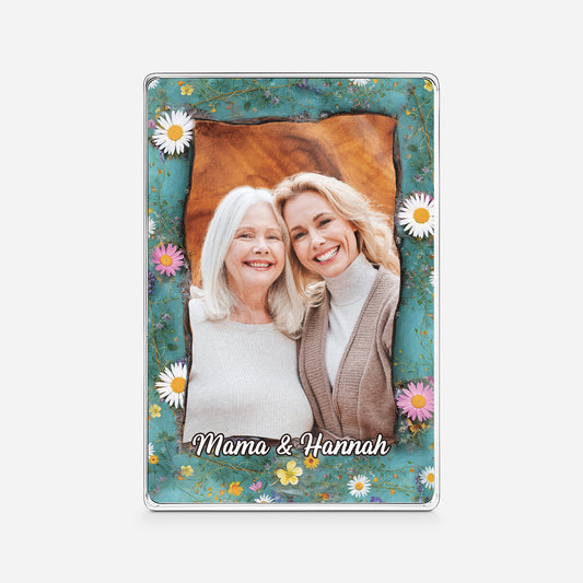 7796RGE1 3d druck effekt mama  tochter personalisierte geschenke foto  rechteck acryl aufsteller papamama 7796r3qaa