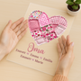7809RGE3 oma  enkelkinder patchwork personalisiertes geschenk  acryl aufsteller mit stander omamama 7809r8fca