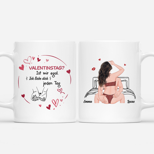 7817MGE1 valentinstag ist mir egal ich liebe dich jeden tag personalisierte paar geschenke  lustige tassen 7817m6f5g