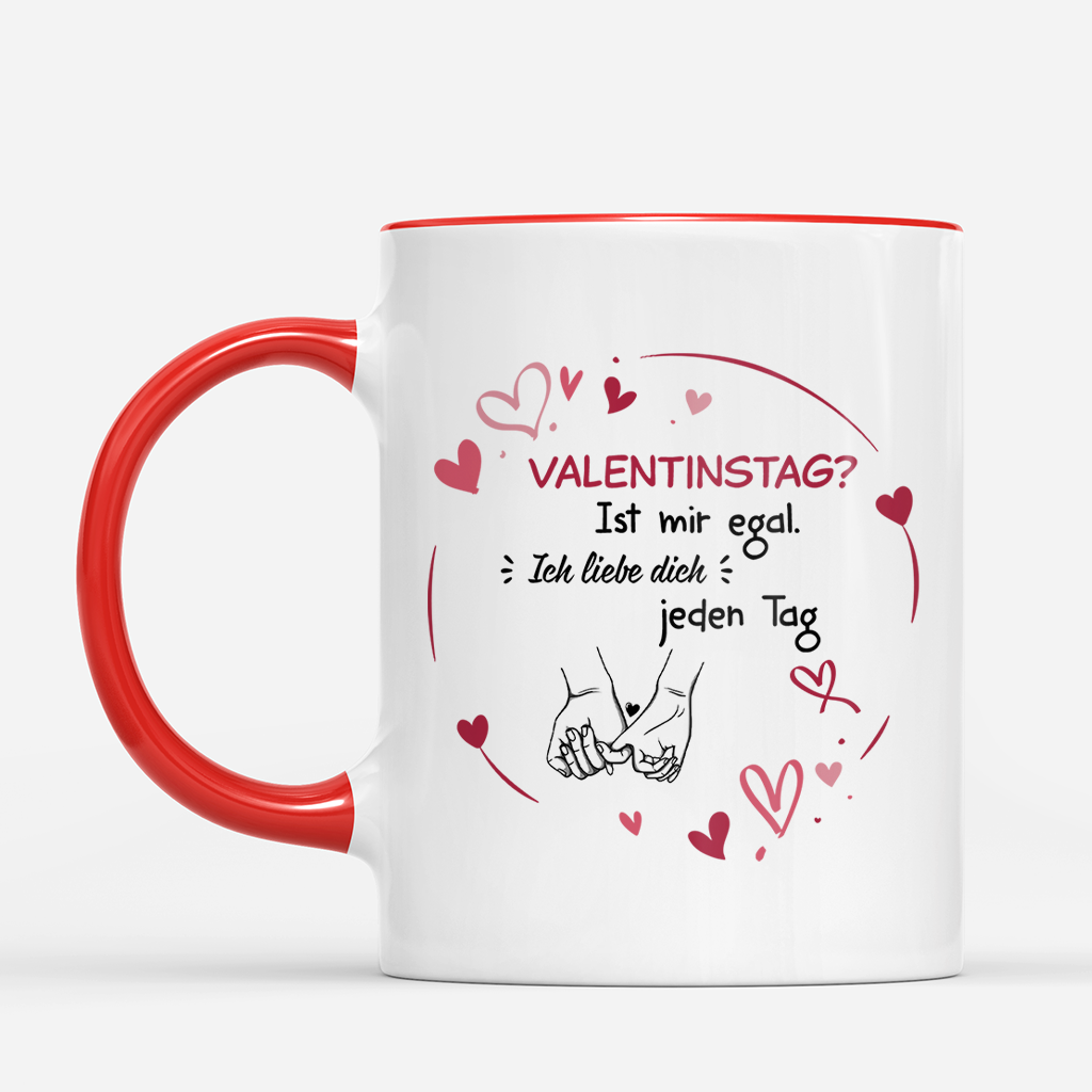 7818MGE2 valentinstag ist mir egal ich liebe dich jeden tag personalisierte paar geschenke  romantische tassen 7818m6f5g