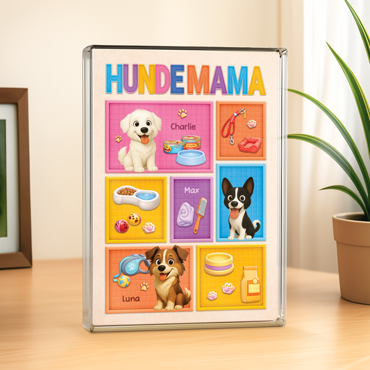 7835RGE2 hundezubehor personalisierte hunde geschenke  rechteck acrylplakette 7835r6xmc