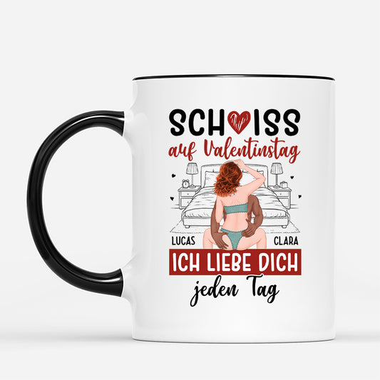 7851MGE2 schiss auf valentinstag ich liebe dich jeden tag personalisierte paar geschenke  sexy tassen lustig 7851m3tmg