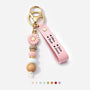 7854MGE1 namen personalisiertes geschenk  daisy schlusselanhanger perlen frau  mann 7854mj3pna