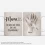 7873MGE1 3d druck effekt du bist das stuck das uns zusammenhalt personalisiertes geschenk  mama  papa tasse 7873mtfza
