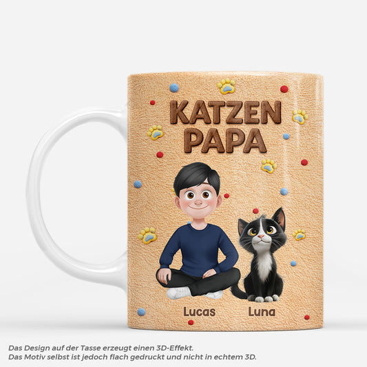 7878MGE1 3d druck effekt katzenmama katzenpapa personalisierte geschenke katze  tasse teddy plusch optik 7878mtpzd_12fece6c ddfb 4806 a505 fe4333572778