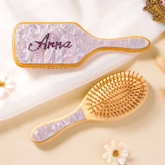 7900AGE2 name personalisiertes geschenk  haarburste mit strass 7900aq0h5a
