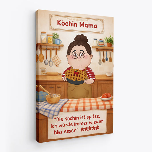 7925CGE2 die kochin ist spitze ich wurde immer wieder hier essen personalisierte geschenke foto  leinwand mamaoma 7925cspza