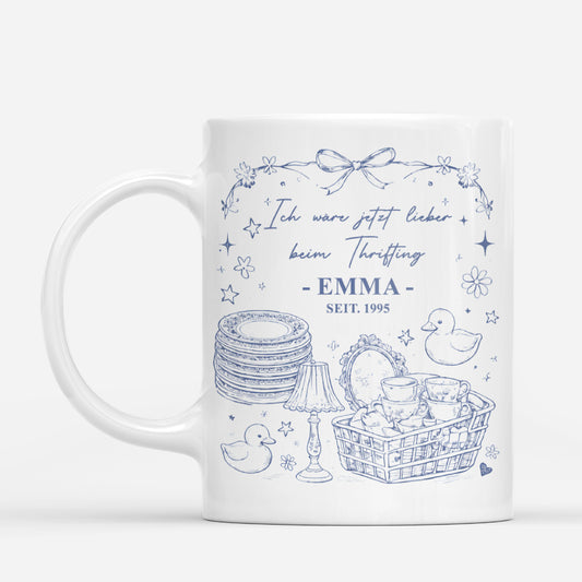 7934MGE1 ich ware jetzt lieber beim thrifting personalisierte geschenke fur frauen  tasse 7934msyna
