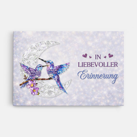 7953CGE1 in liebevoller erinnerung personalisierte leinwand mama  papa zur erinnerung kolibri 7953ctlta