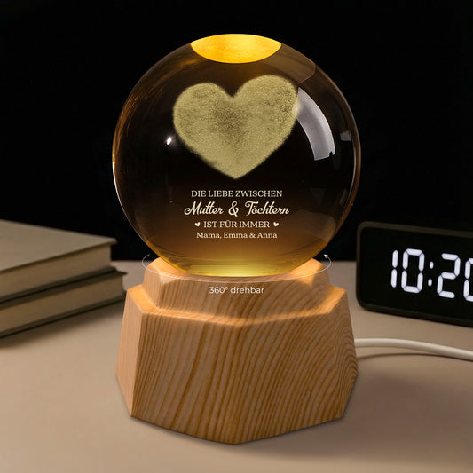 7987LGE1 die liebe zwischen mutter  tochtern ist fur immer 3d kristallkugel personalisiert mama  oma 7987l8lta_48d9127b 26d1 4d7e bac3 37374b675d4f