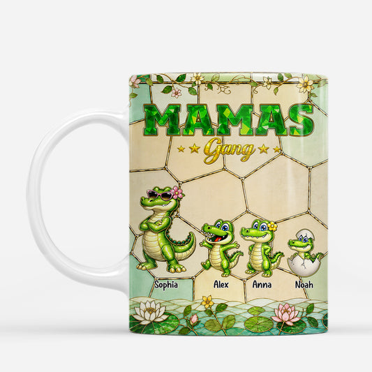 7992MGE2 papas gang krokodile personalisiertes geschenk  mama  papa tassen 7992msp1a