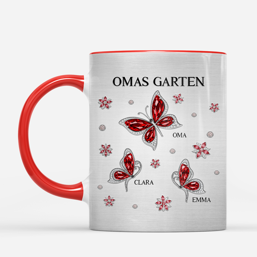 7997MGE2 mamas garten personalisiertes geschenk  oma  mama tassen odonata 7997m8fma
