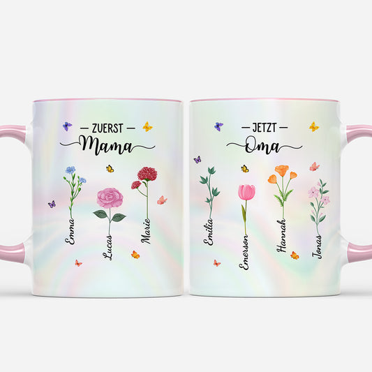 8048MGE1 zuerst mama jetzt oma personalisierte geschenke fur oma  tasse holografie 8048m8pna
