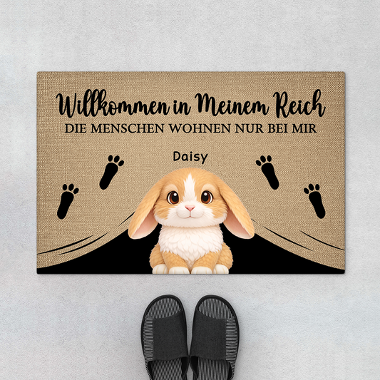 8143DGE1 willkommen in meinem reich die menschen wohnen nur bei mir personalisierte geschenke fur kaninchen  fussmatte lustig_ 8143dak5i_608ec5db 7bbe 4f7f bb97 3d3c5cc2ecad