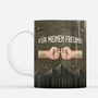8148MGE2 3d druck effekt einmal bruder immer bruder personalisierte geschenke bester freund  tasse faustgruss 8148m3dhe