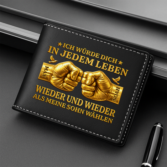 8165JGE2 3d druck effekt immer wieder meinen papaopa personalisierte geschenke herren  portemonnaie 8165jcxmb