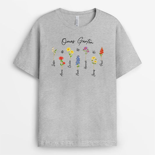 8171AGE2 mamas garten personalisiertes geschenk garten  oma  mama t shirt_ schmetterling lineart 8171a8v5a