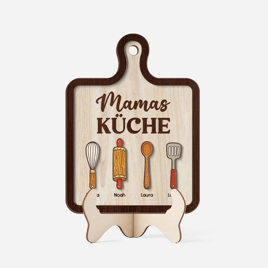 8176QGE1 mamas kuche personalisiertes geschenk  holzaufsteller mamaoma 8176qcxma