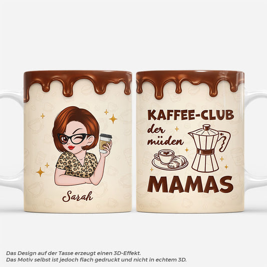 8182MGE1 kaffee club der muden mamas personalisiertes geschenk  omamama tasse 8182mnvwa