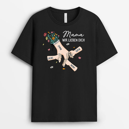 8227AGE1 oma mama wir lieben dich personalisiertes geschenk  mama t shirt 8227a6paa