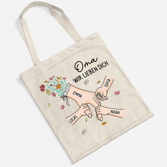 8227BGE2 mama wir lieben dich personalisierte einkaufstasche mama oma 8227b6paa