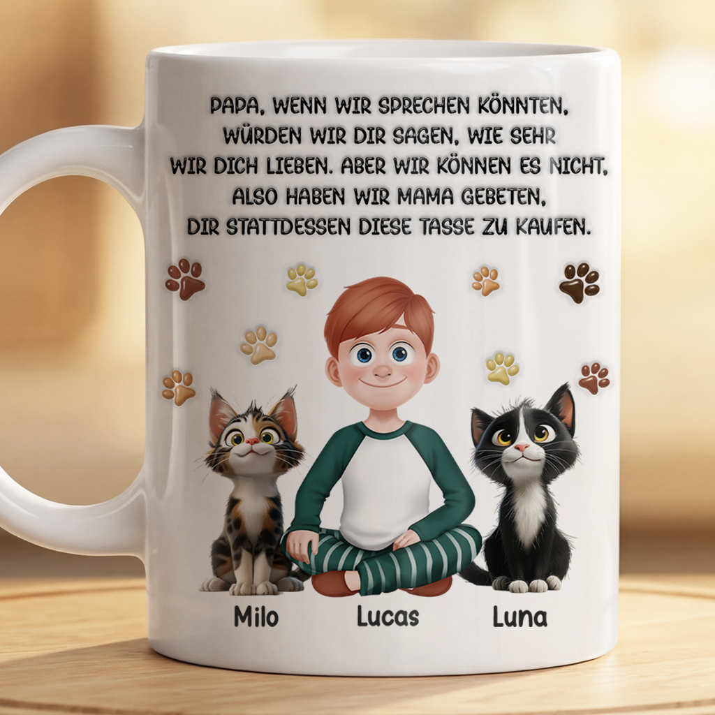8234MGE2 3d druck effekt ich kann noch nicht sprechen also sagt diese tasse ich liebe dich personalisierte geschenke katze  tasse 8234m8czc