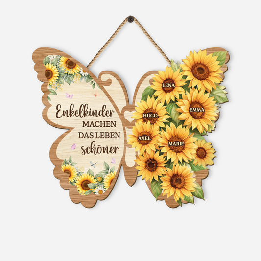 8251QGE1 enkelkinder machen das leben grossartig personalisiertes geschenk  holzschild oma mama 8251qnyza
