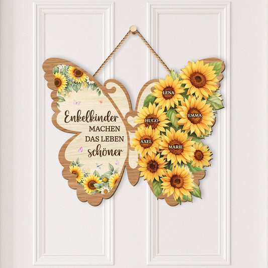 8251QGE2 enkelkinder machen das leben grossartig personalisiertes geschenk  holzschild oma mama 8251qnyza