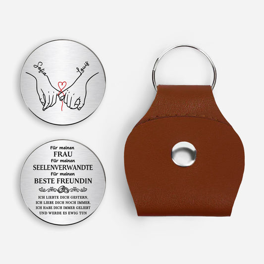 8262AGE1 ich habe dich immer geliebt personalisiert_e paar geschenke  pocket hug schlusselanhanger 8262ajcqta