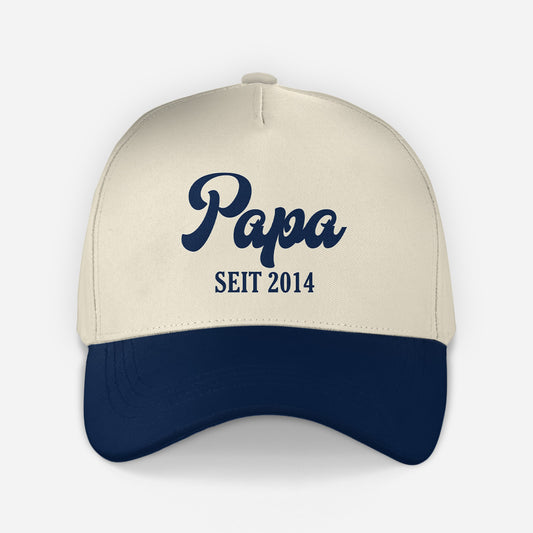 8286JGE1 papa seit personalisiertes geschenk  kappen papa mama 8286jsqzb