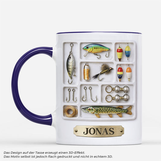8293MGE1 3d druck effekt angler geschenke personalisierte geschenke fur m_nner  tasse 8293mcvnb