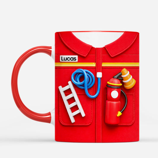 8294MGE2 3d druck effekt feuerwehr kostum personalisierte geschenke fur manner  tasse 8294mcpcb