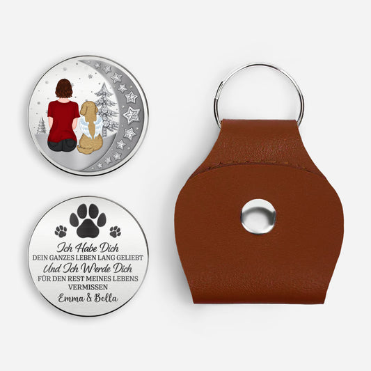 8306AGE1 3d druck effekt ich werde dich fur den rest meines lebens vermissen personalisierte trauergeschenke  pocket hug schlusselanh_nger hund 8306ajnvmc