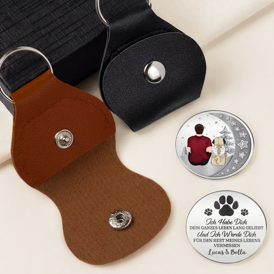 8306AGE2 3d druck effekt ich werde dich fur den rest meines lebens vermissen personalisierte trauergeschenke  pocket hug schlusselanh_nger hund 8306ajnvmc