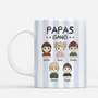 8322MGE1 papas gang personalisiertes geschenk  mama papa tasse streifen 8322mtx5b