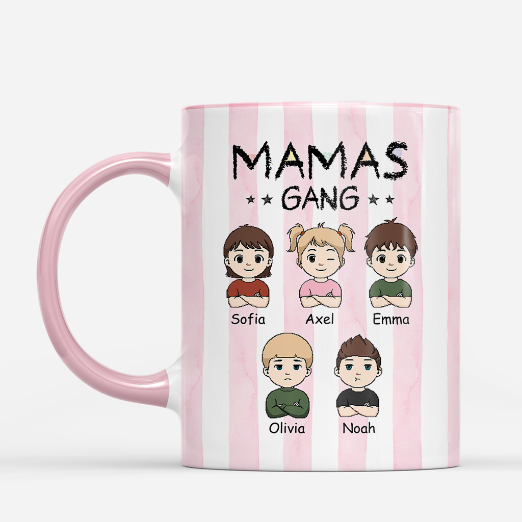 8322MGE2 papas gang personalisiertes geschenk  mama papa tasse streifen 8322mtx5b