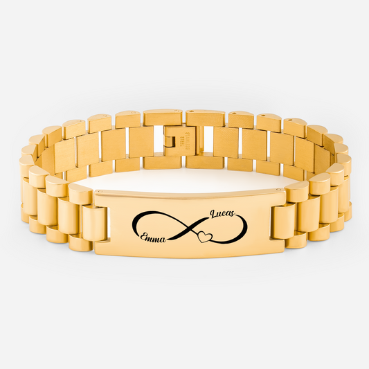8325JGE1 unendlichkeitszeichen uhrenband personalisierte paar geschenke  armbander 8325jnf5g