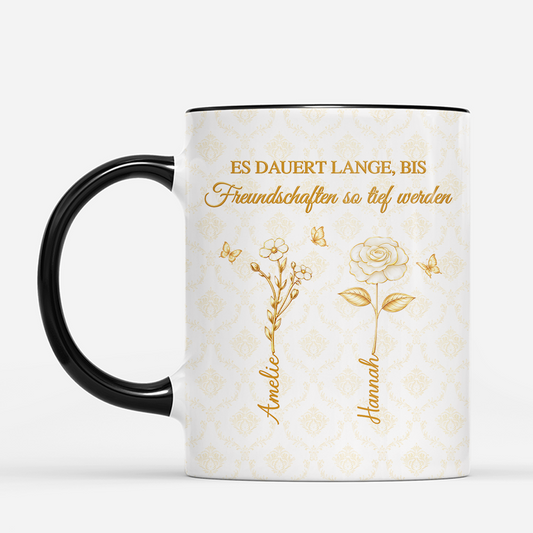 8336MGE2 3d druck effekt es dauert lange bis freundschaften so tief werden personalisierte geschenke beste freundin  tassen gold 8336msxzf