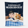 8351BGE1 3d druck effekt offizielle nickerchen decke personalisierte geschenke katze  kuscheldecke 8351bchmd