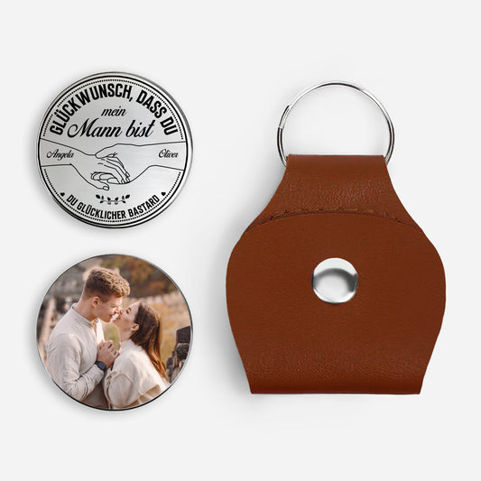 8401AGE1 gluckwunsch dass du mein mann bist pocket hug schlusselanhanger personalisiert_ foto paar 8401ajapbg