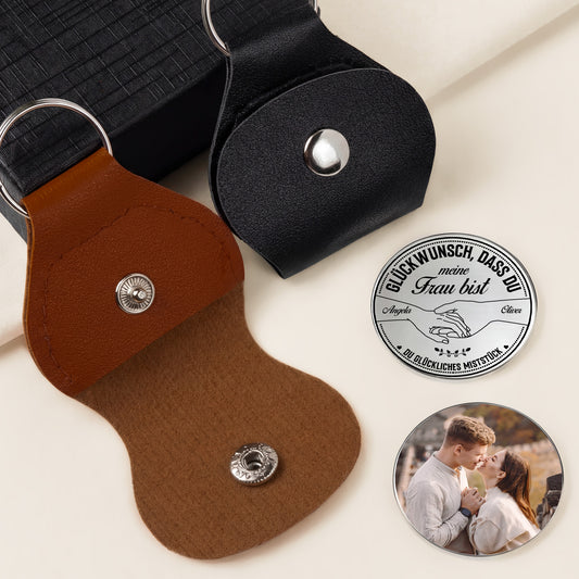 8401AGE2 gluckwunsch dass du mein mann bist pocket hug schlusselanhanger personalisiert_ foto paar 8401ajapbg