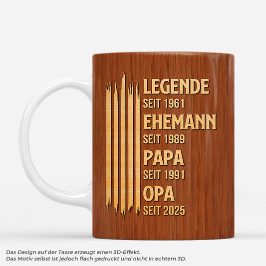 8455MGE1 3d druck effekt legende ehemann papa opa holz personalisiertes geschenk  opa papa tasse 8455mtvhb_1