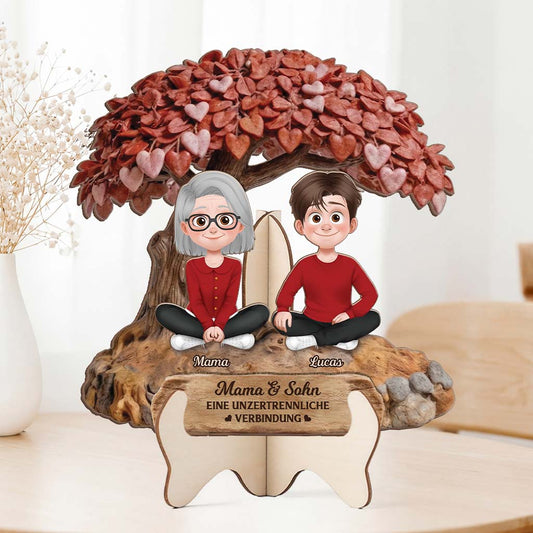 8503QGE2 mama  tochter eine unzertrennliche verbindung holzaufsteller personalisiert 8503qslza1